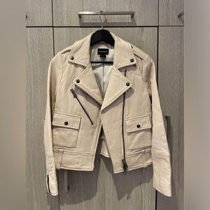 Club Monaco leather jacket size XS